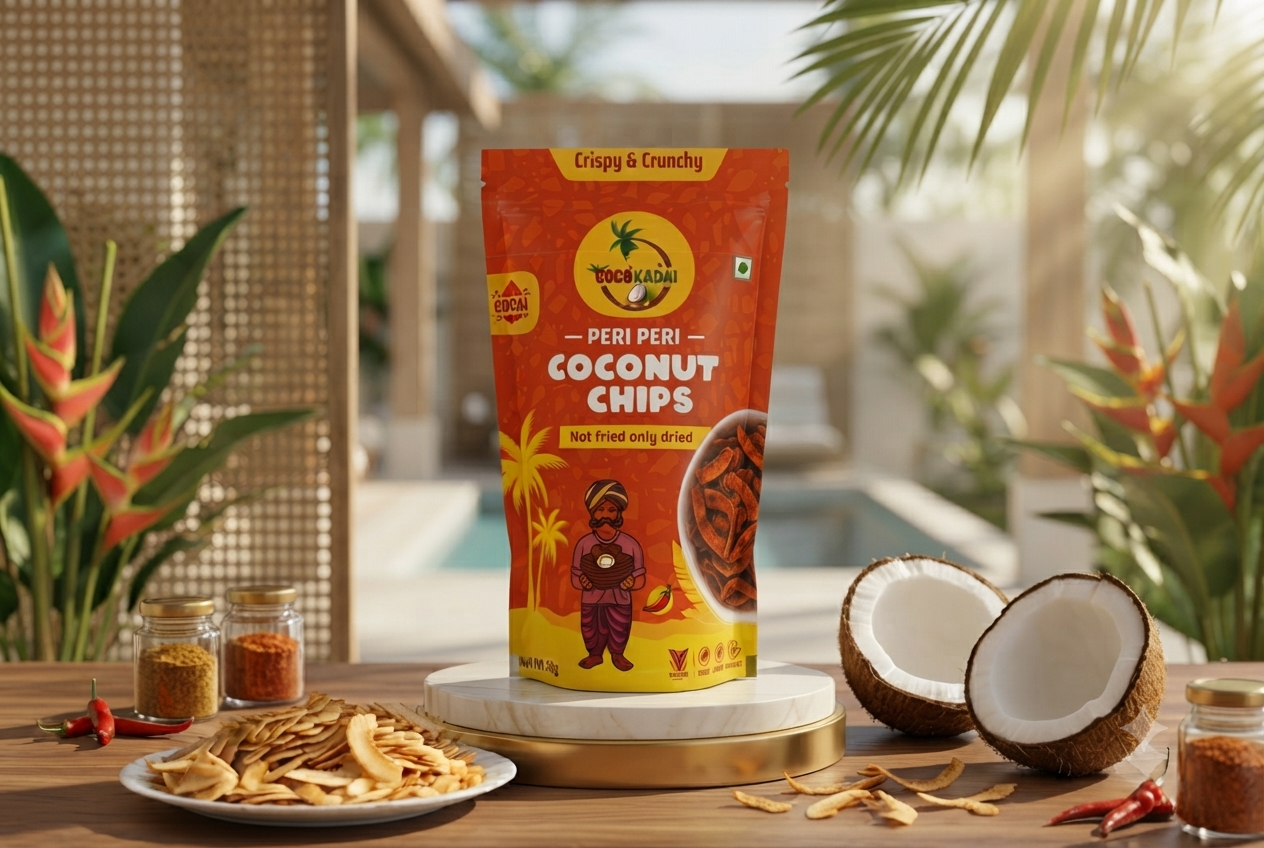 Peri Peri Coconut Chips